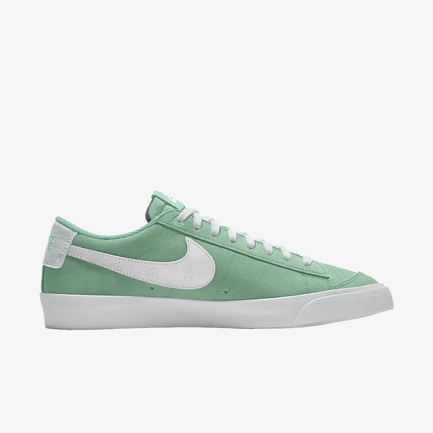 Nike Nike Blazer Low '77 By You Nữ Xanh Trắng